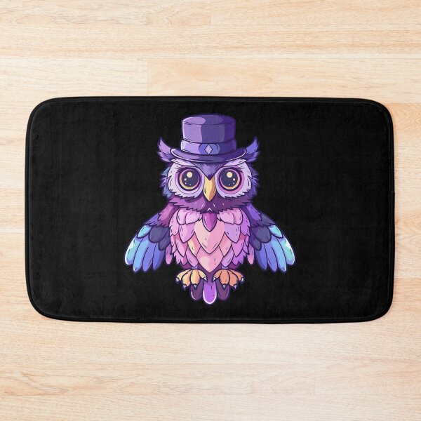Item preview, Colorful Eurasian Eagle Owl Wearing a Top Hat designed and sold by Leonardo Palumbo.