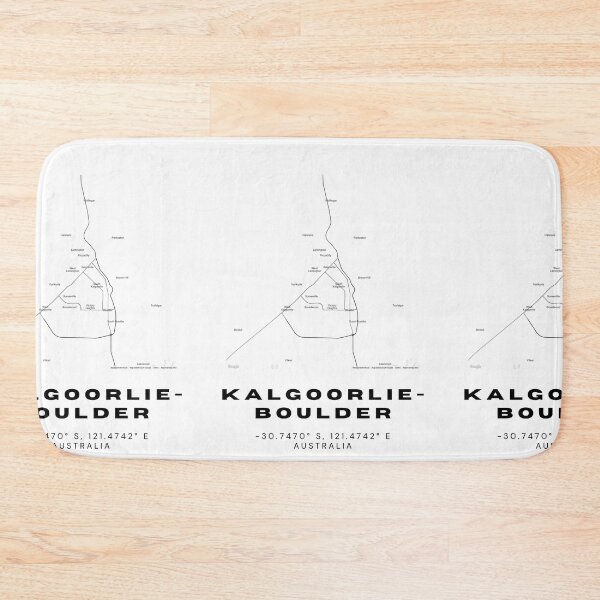 Artikelvorschau, Kalgoorlie-Boulder-Koordinaten | Australien-Städte-Kunstwerk | Stilvolles Kartenkunstdesign entworfen und verkauft von RM-Journey.
