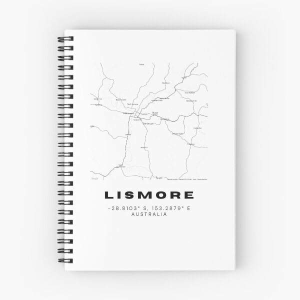 Item preview, Lismore Coordinates | Australia Cities Artwork | Stylish Map Art Design designed and sold by RM-Journey.