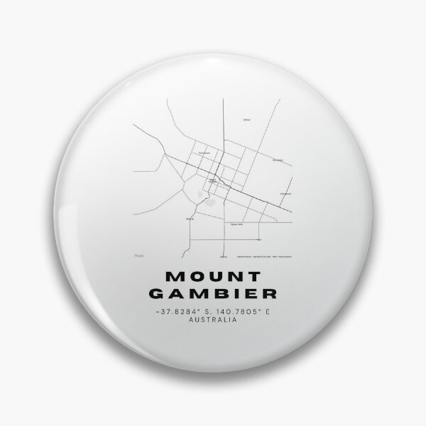 Item preview, Mount Gambier Coordinates | Australia Cities Artwork | Stylish Map Art Design designed and sold by RM-Journey.