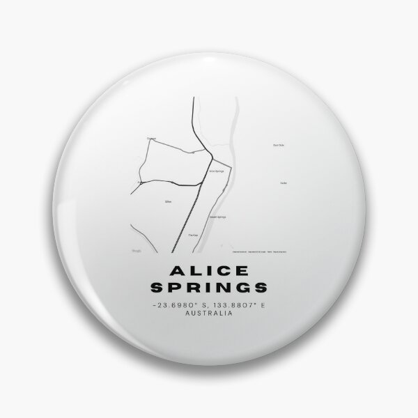 Item preview, Alice Springs Coordinates | Australia Cities Artwork | Stylish Map Art Design designed and sold by RM-Journey.
