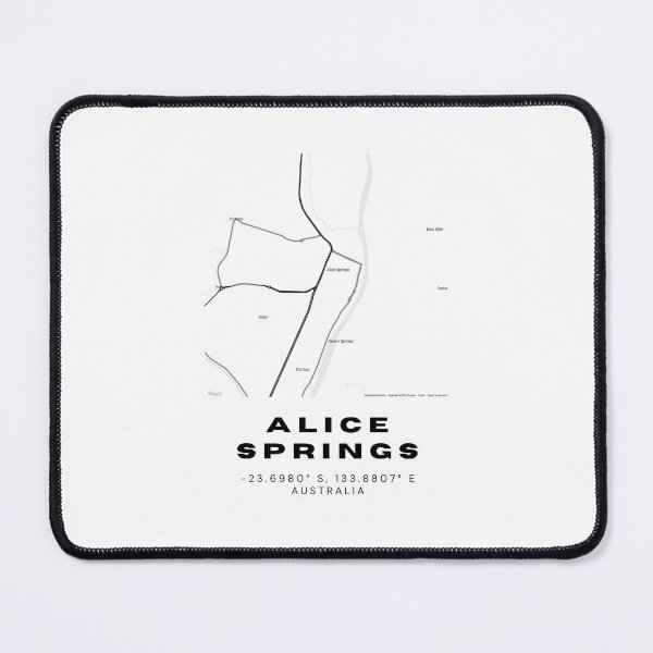 Item preview, Alice Springs Coordinates | Australia Cities Artwork | Stylish Map Art Design designed and sold by RM-Journey.