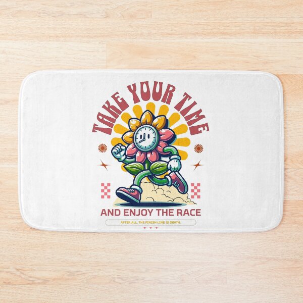 Item preview, Positive Retro Take Your Time / Funny Quote Print designed and sold by Thehatinthecat.
