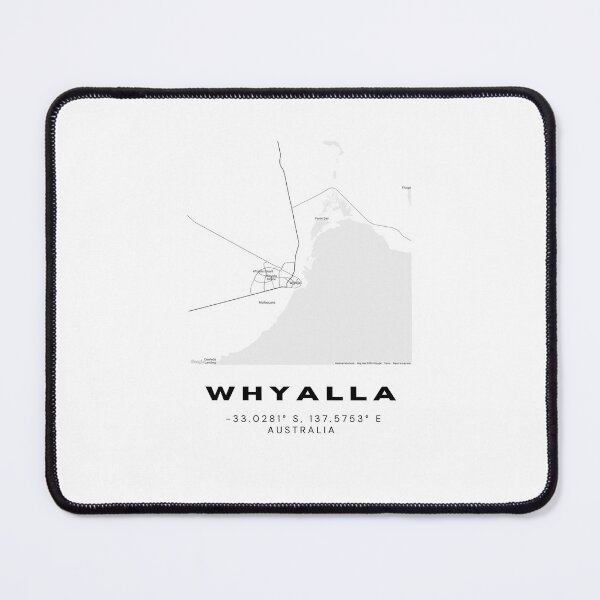 Item preview, Whyalla Coordinates | Australia Cities Artwork | Stylish Map Art Design designed and sold by RM-Journey.