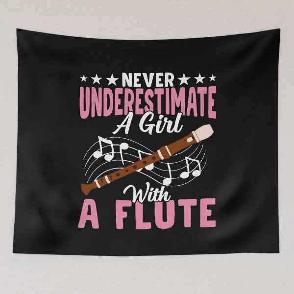 Item preview, Girl With A Flute Music Expert Playing Lover Musician Player designed and sold by NovaGenArt.