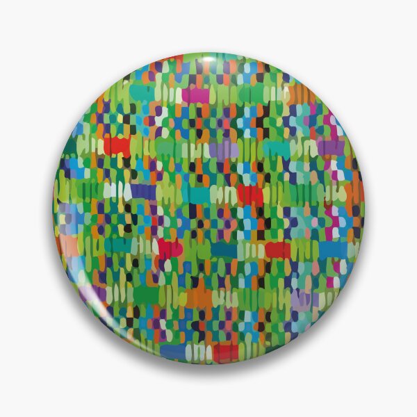 Item preview, Green multicolor polka dot rainbow confetti maximalist folk art fun decor designed and sold by T-Mex.