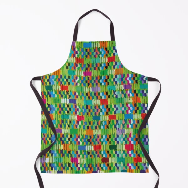 Item preview, Green multicolor polka dot rainbow confetti maximalist folk art fun decor designed and sold by T-Mex.