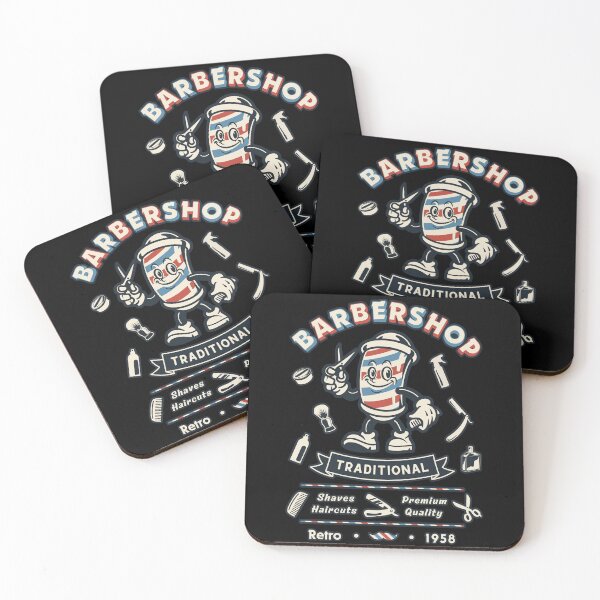 Item preview, Barbershop Retro Cartoon Barber designed and sold by KidRilla.