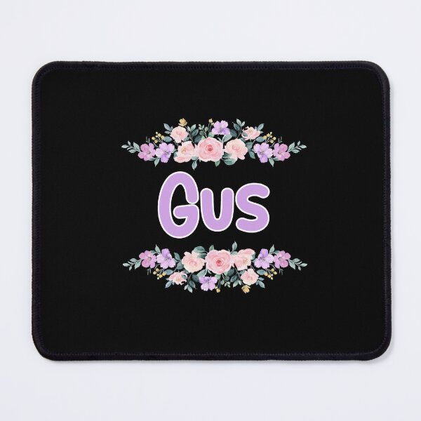 Item preview, Purple Flower Gus Name Label (Black) designed and sold by NormadWorld.