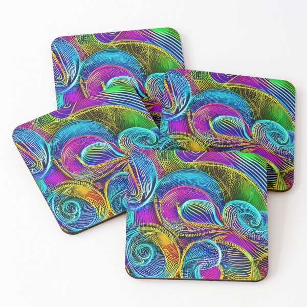 Item preview, Abstract modern neon colors designed and sold by Astralia.