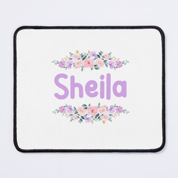 Item preview, Purple Flower Sheila Name Label designed and sold by NormadWorld.