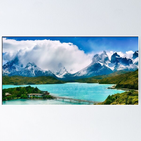 Item preview,  Mountain lake wall decor,panoramic,panorama, art,lake life,Sunset lake,great lake sunset,wall posters,Nature, sunsets,Cottage scene,cottage sky designed and sold by eyesight4vision.