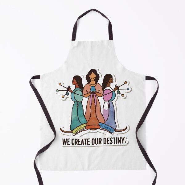 Item preview, We Create Our Destiny - The Fates Weaving Watercolor Art designed and sold by NiftyWrx.