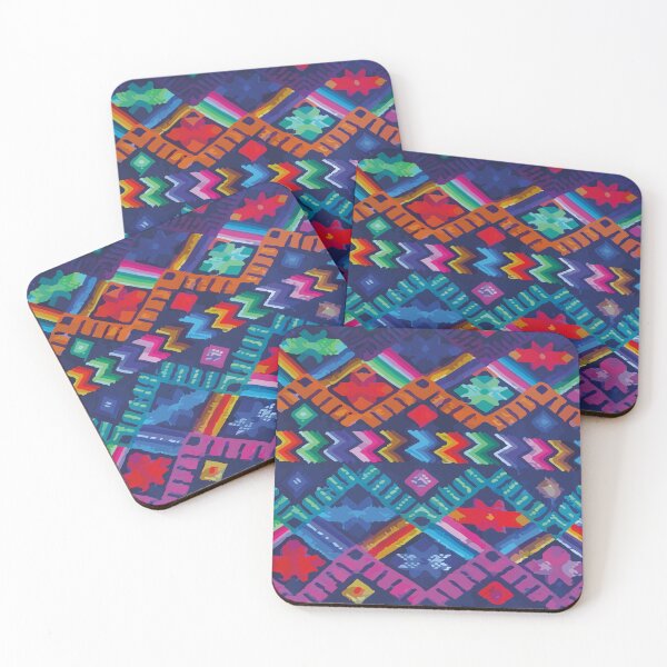 Item preview, Ethnic embroidery royal blue maya textile dopamine decor designed and sold by T-Mex.