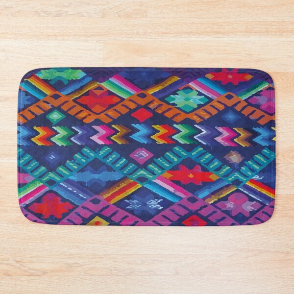 Item preview, Ethnic embroidery royal blue maya textile dopamine decor designed and sold by T-Mex.