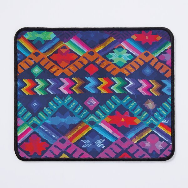 Item preview, Ethnic embroidery royal blue maya textile dopamine decor designed and sold by T-Mex.
