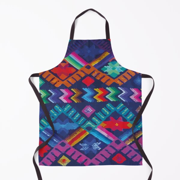Item preview, Ethnic embroidery royal blue maya textile dopamine decor designed and sold by T-Mex.