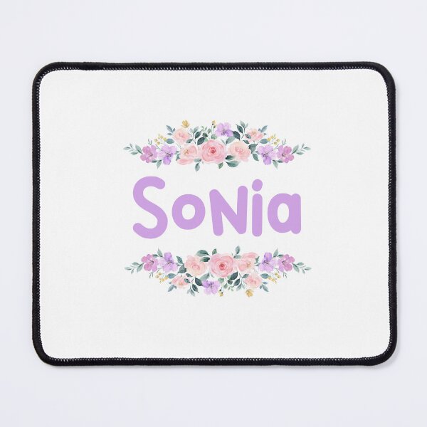 Item preview, Purple Flower Sonia Name Label designed and sold by NormadWorld.