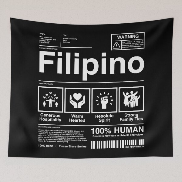 Item preview, Filipino Heart, Cultural Traits, Global Unity Tee designed and sold by Dimokaya Clothing Co..