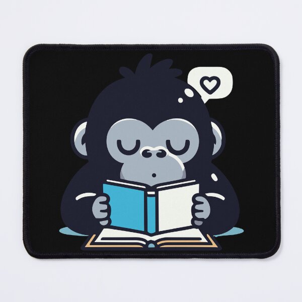 Item preview, Cute Gorilla Reading designed and sold by BluRockDesigns.