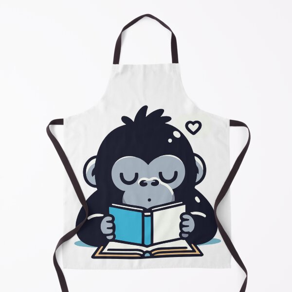 Item preview, Cute Gorilla Reading designed and sold by BluRockDesigns.