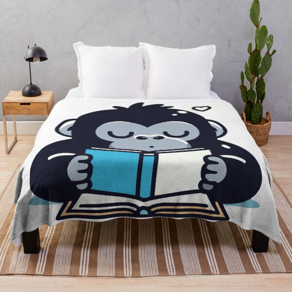 Item preview, Cute Gorilla Reading designed and sold by BluRockDesigns.