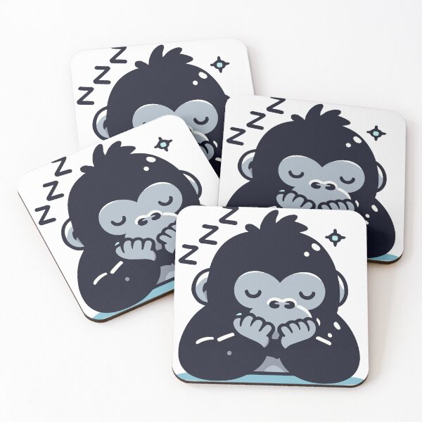 Item preview, Cute Gorilla Sleeping designed and sold by BluRockDesigns.