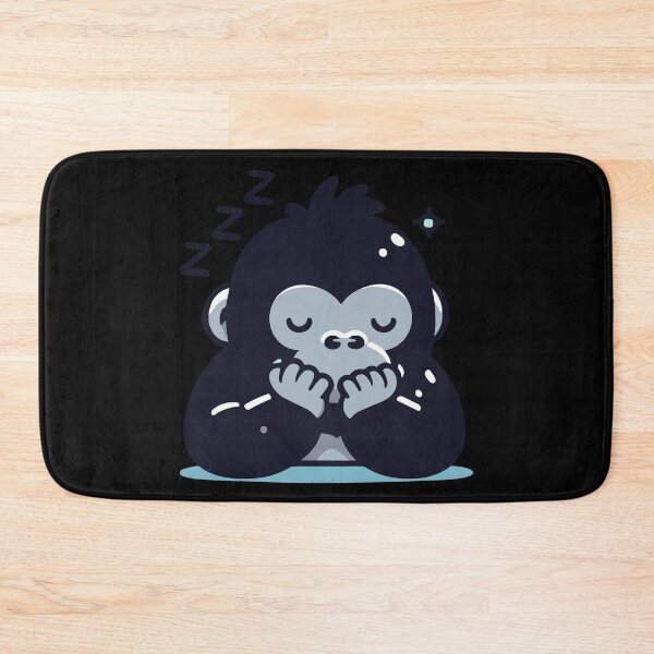 Artikelvorschau, Niedlicher schlafender Gorilla entworfen und verkauft von BluRockDesigns.