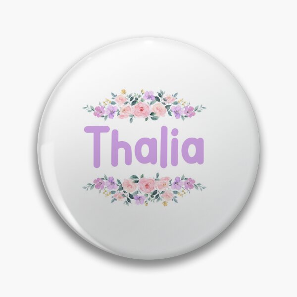 Item preview, Purple Flower Thalia Name Label designed and sold by NormadWorld.