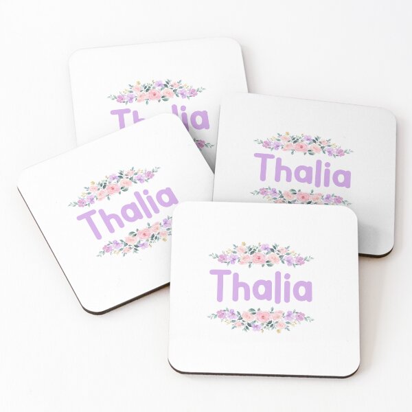 Item preview, Purple Flower Thalia Name Label designed and sold by NormadWorld.