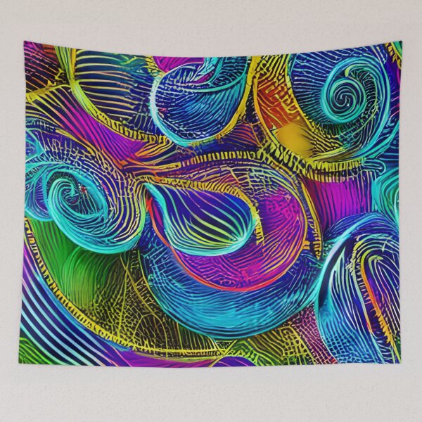 Item preview, Abstract modern neon colors designed and sold by Astralia.