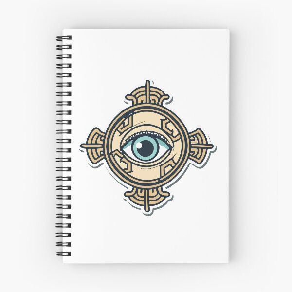 Item preview, All-Seeing Cyclops Eye with Greek Key Border designed and sold by NiftyWrx.