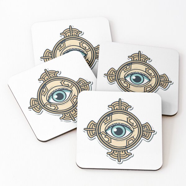 Item preview, All-Seeing Cyclops Eye with Greek Key Border designed and sold by NiftyWrx.