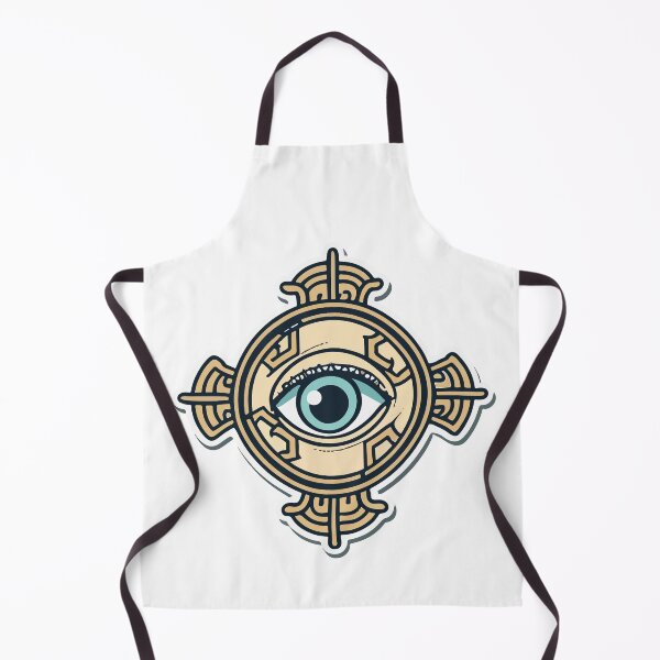Item preview, All-Seeing Cyclops Eye with Greek Key Border designed and sold by NiftyWrx.