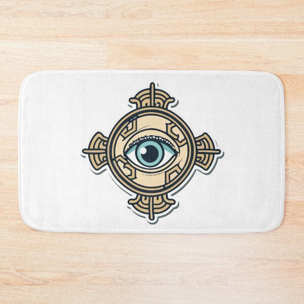 Item preview, All-Seeing Cyclops Eye with Greek Key Border designed and sold by NiftyWrx.
