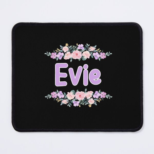 Item preview, Purple Flower Evie Name Label (Black) designed and sold by NormadWorld.
