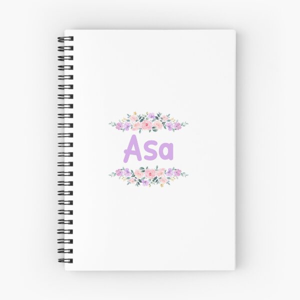 Item preview, Purple Flower Asa Name Label designed and sold by NormadWorld.
