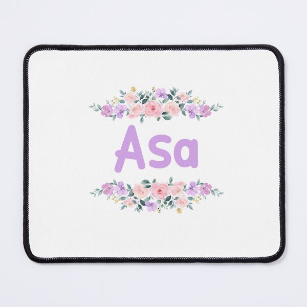 Item preview, Purple Flower Asa Name Label designed and sold by NormadWorld.