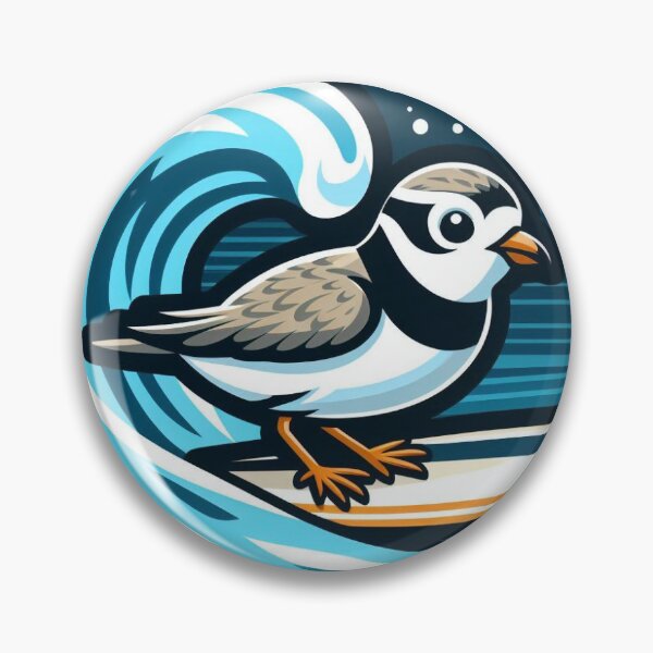 Item preview, Surfing Piping Plover  designed and sold by SportsMomsRock.