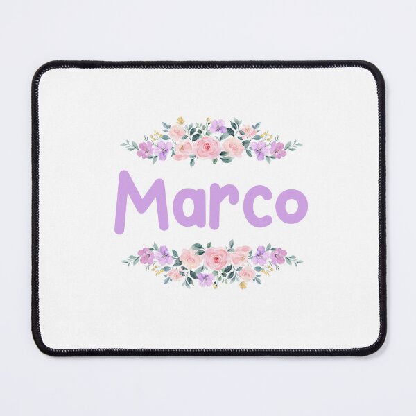 Item preview, Purple Flower Marco Name Label  designed and sold by NormadWorld.