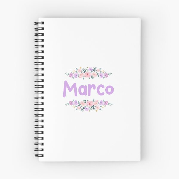 Item preview, Purple Flower Marco Name Label  designed and sold by NormadWorld.