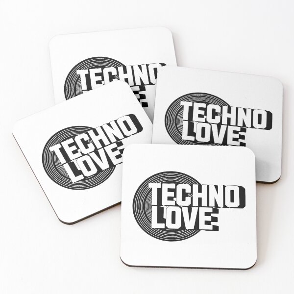 Artikelvorschau, TECHNO - Vinyl Love (Schwarz) entworfen und verkauft von Discothreadz.