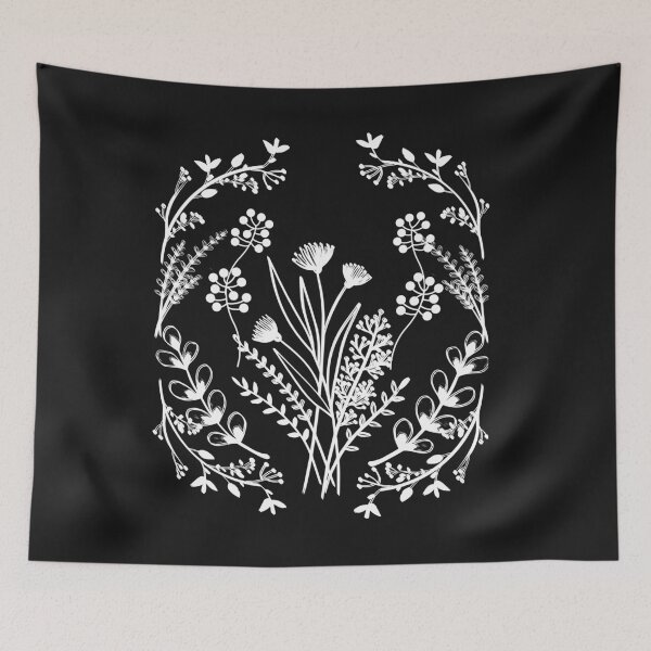 Item preview, Floral Magic woodland, Cottage-core Flowers Floral Throw Blanket 10 designed and sold by LLdreams.