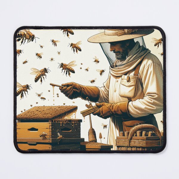 Item preview, 1900's Vintage Beekeeper and His Hive Boxes designed and sold by HippieFarms11.