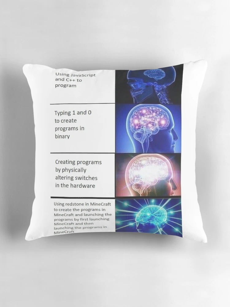Thumbnail 3 of 4, Pillow, Programming Meme designed and sold by NiceDesigning.