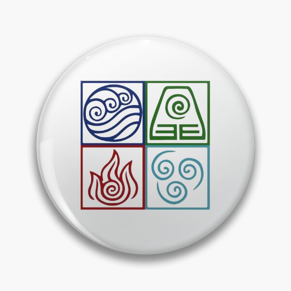 Item preview, The Four Elements - Avatar The Last Airbender [COLORED OUTLINE] designed and sold by itsaiaaa.