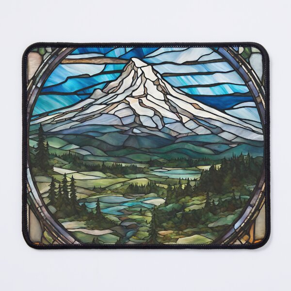 Item preview, Mount Hood Stained Glass designed and sold by Neeshki.