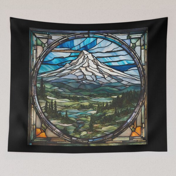 Item preview, Mount Hood Stained Glass designed and sold by Neeshki.