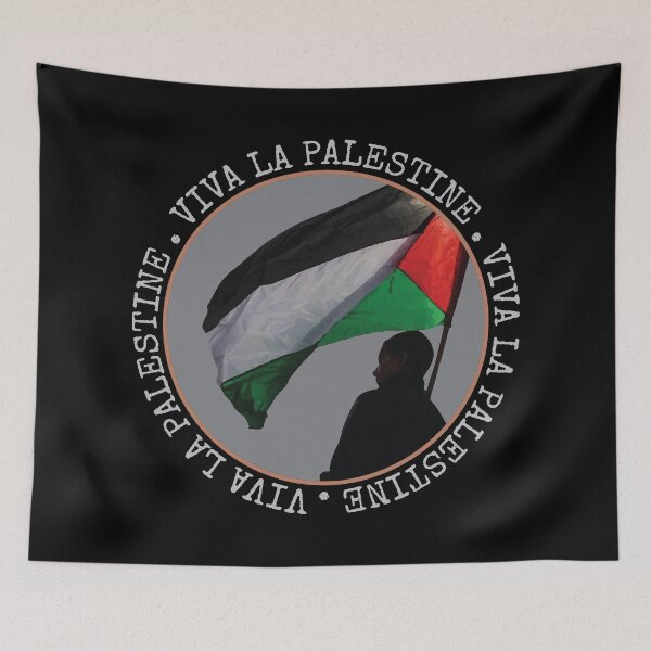 Item preview, Viva La Palestine - Free Palestine Flag - Support Gaza Palestine - Palestine Solidarity designed and sold by WIZECROW.
