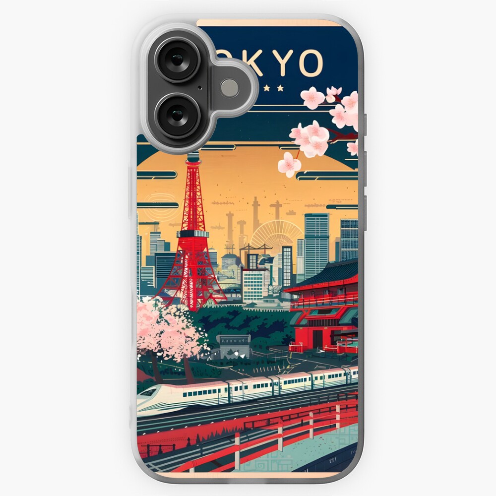 Tokyo Travel Poster Sticker